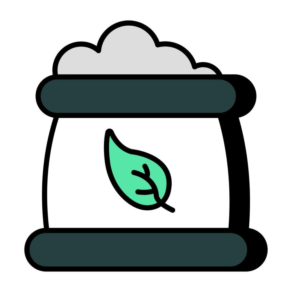 Unique design icon of eco bag vector