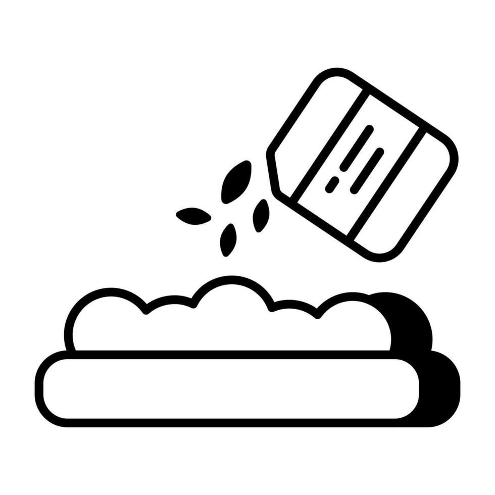 Perfect design icon of pouring seeds vector