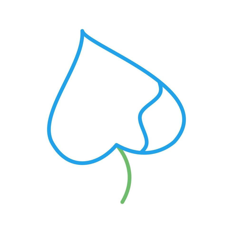 Broken Leaf Vector Icon