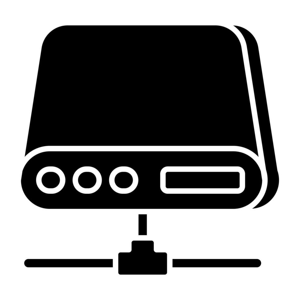 Modern design icon of hard drive vector
