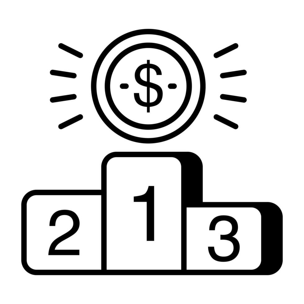 tabla de clasificación de posición, icono de la tabla de clasificación vector