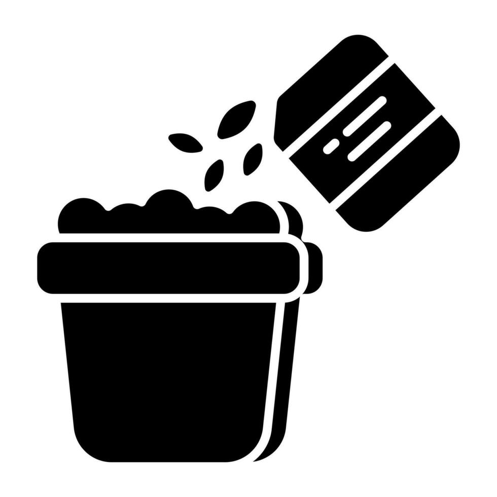 Perfect design icon of pouring seeds vector