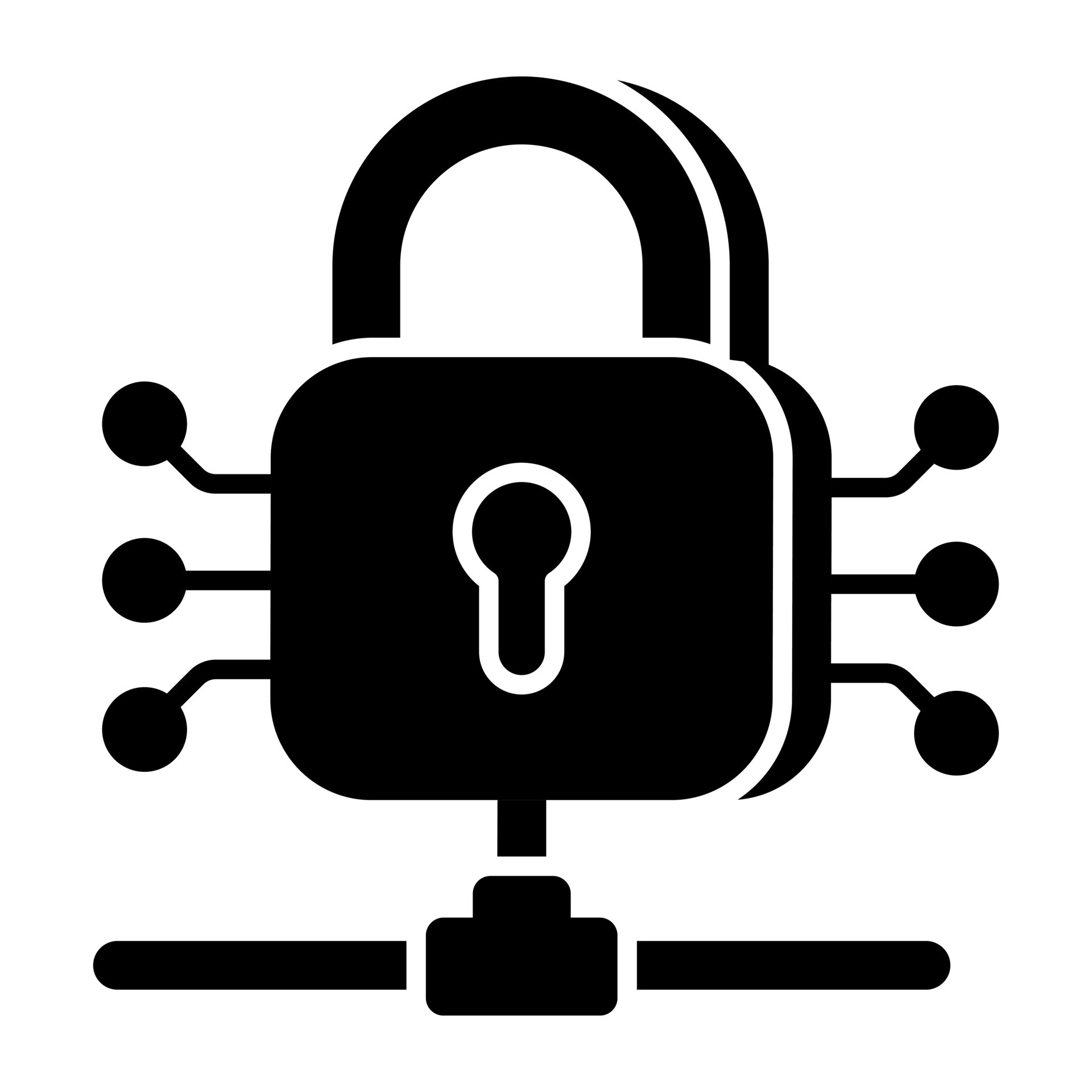 A solid design icon of encryption 23648164 Vector Art at Vecteezy