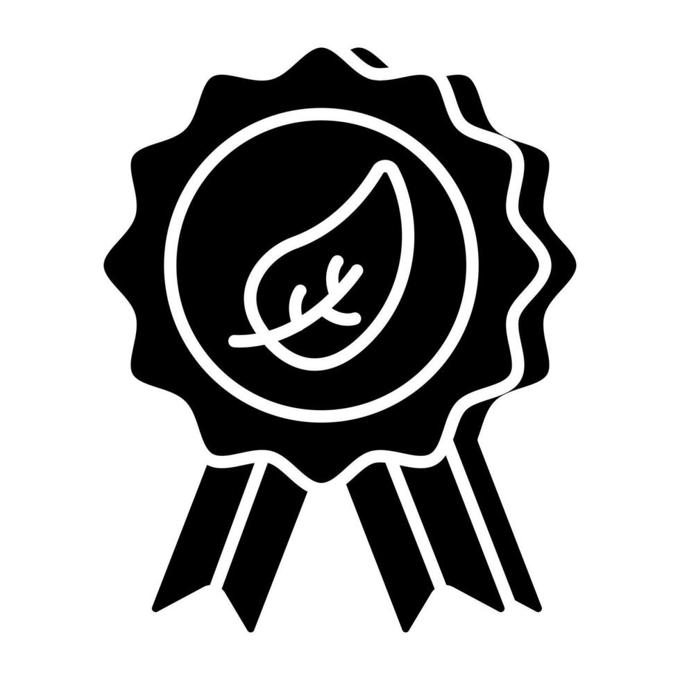Premium download icon of eco badge vector