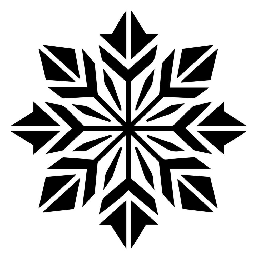 copo de nieve vector icono Navidad diciembre decoración