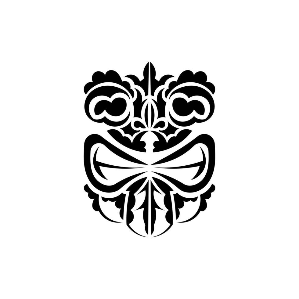 Pattern mask. Traditional totem symbol. Simple style. Vector illustration isolated on white background.