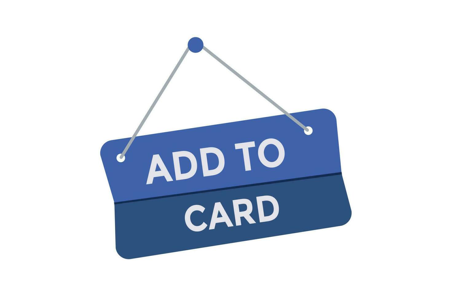 Add to card button web banner templates. Vector Illustration