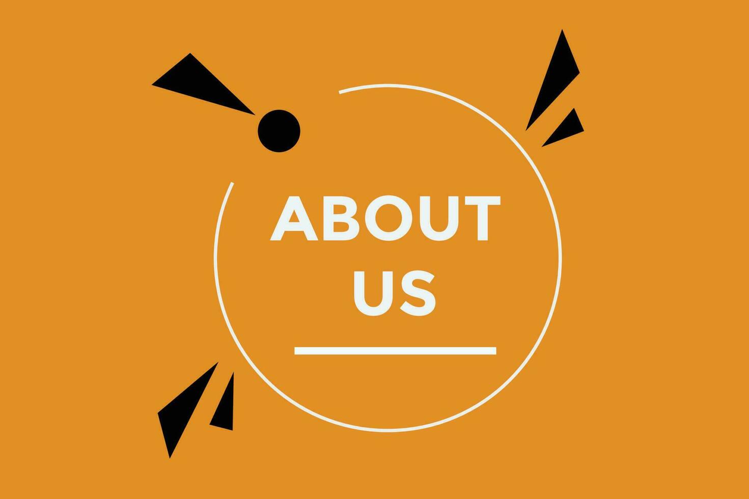About us button web banner templates. Vector Illustration