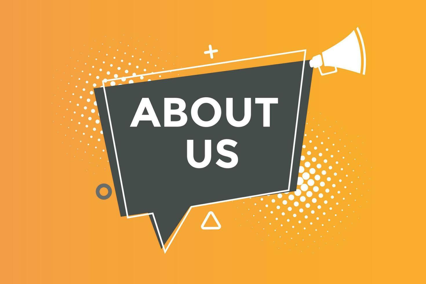 About us button web banner templates. Vector Illustration