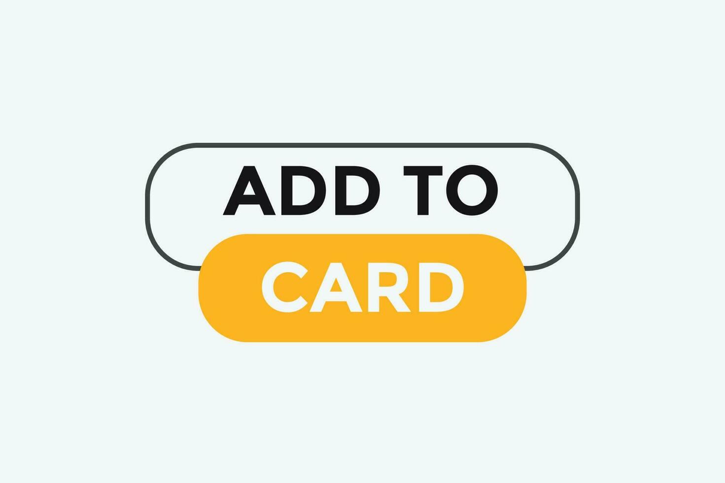 Add to card button web banner templates. Vector Illustration