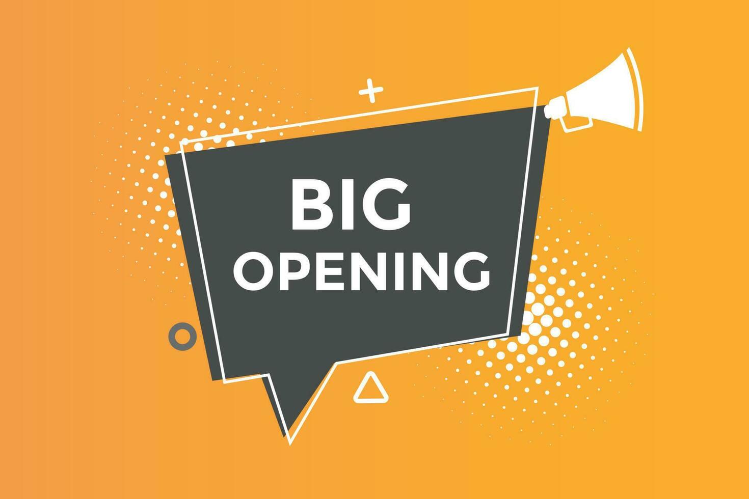 Big opening button web banner templates. Vector Illustration