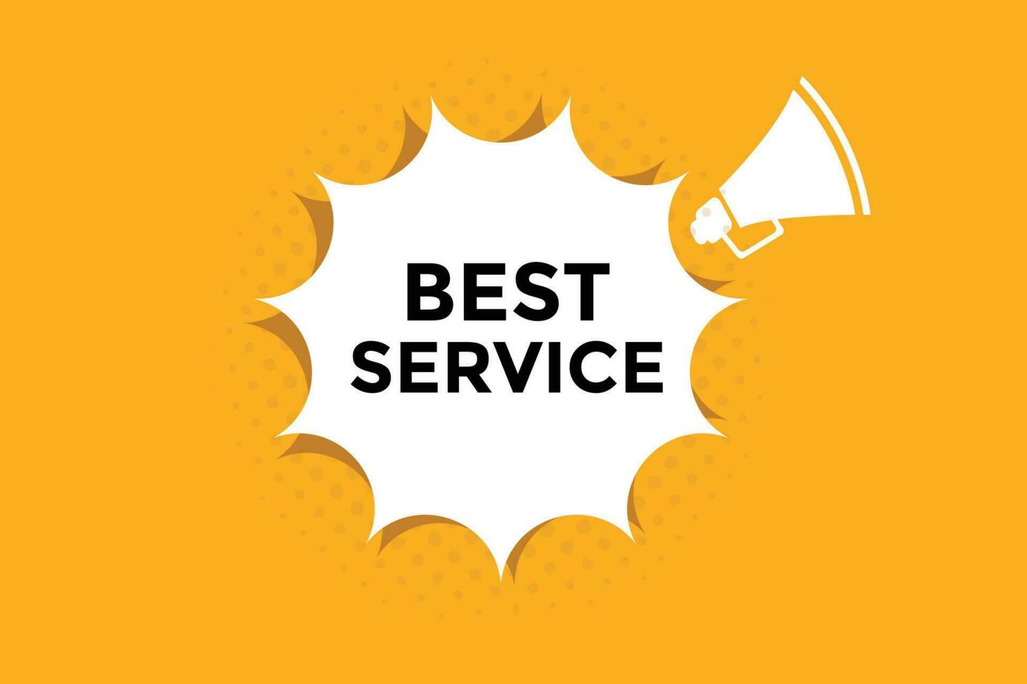 Best service button web banner templates. Vector Illustration