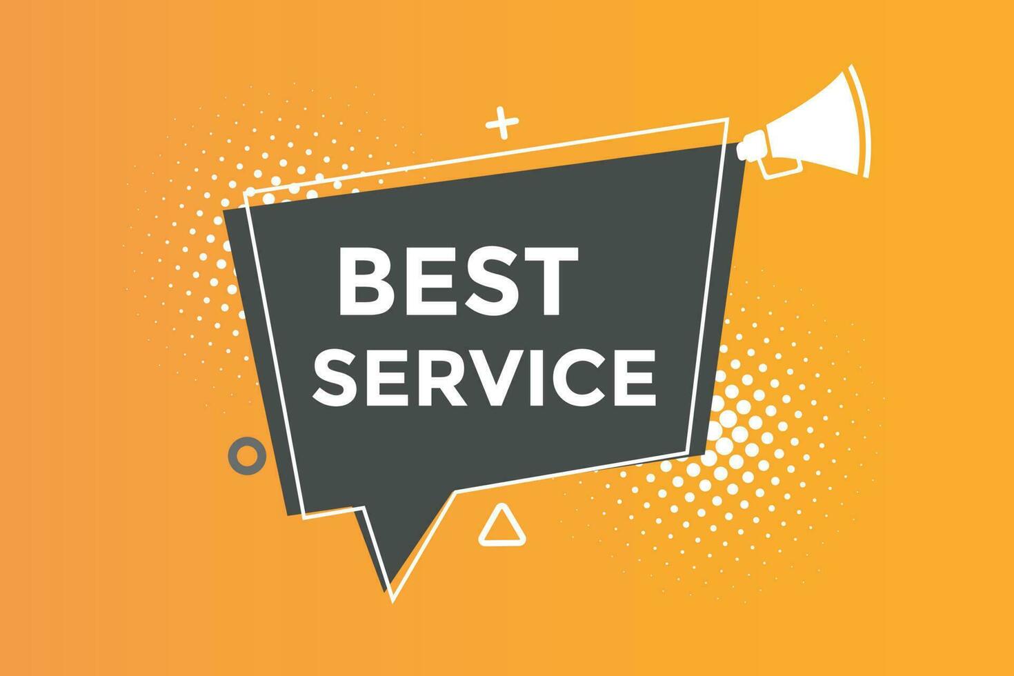 Best service button web banner templates. Vector Illustration