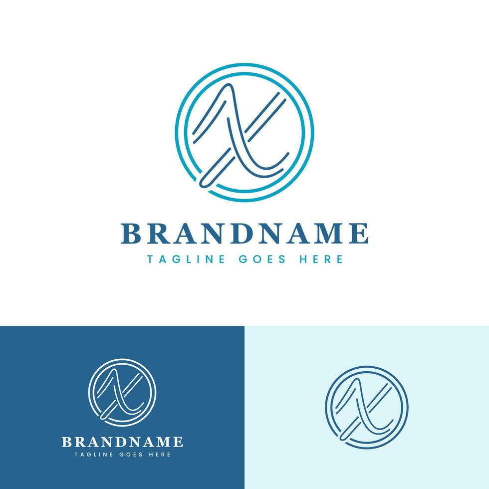 Simple Letter X With Circle Logo, suitable for any modern business with X initial. vector