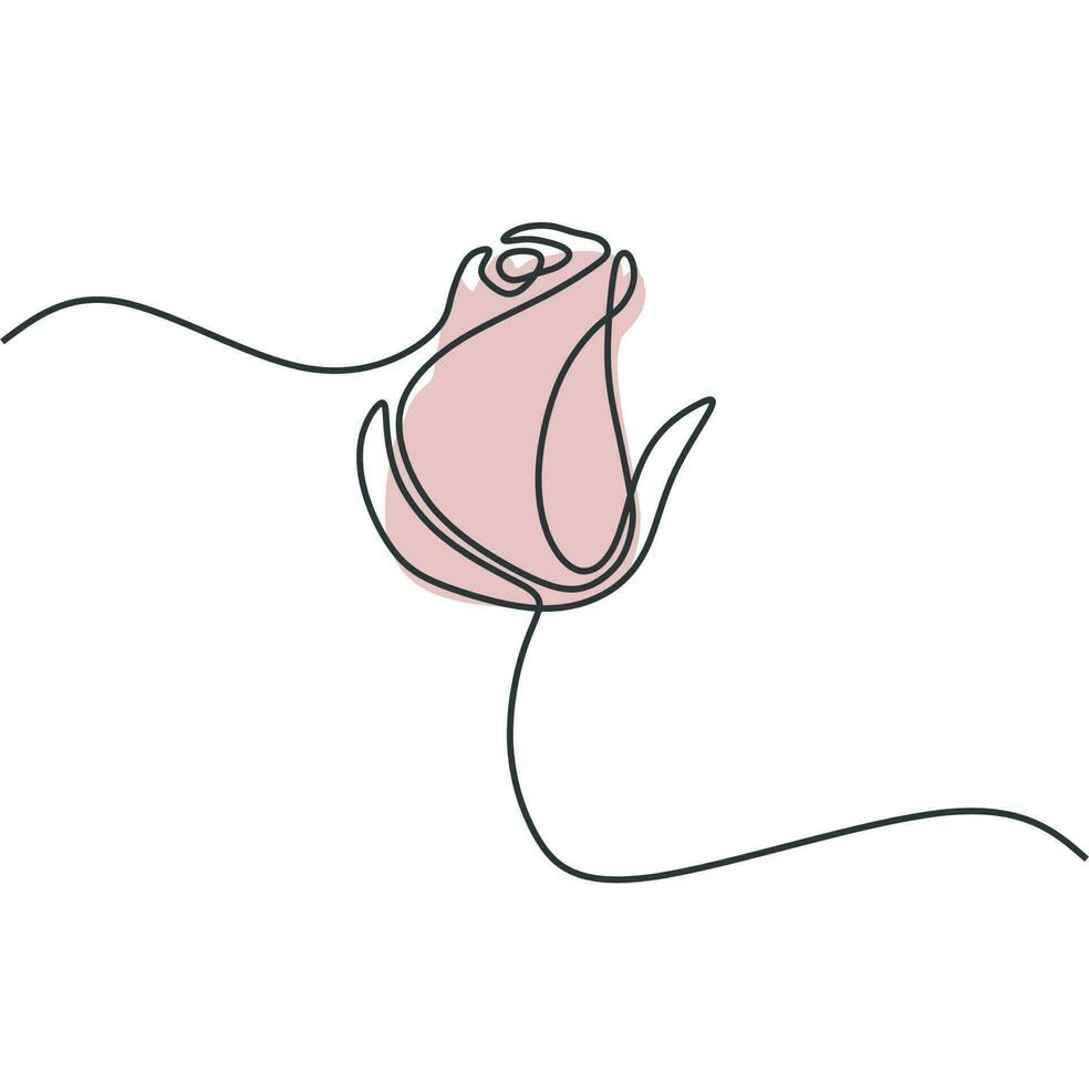flower line art drawing vector