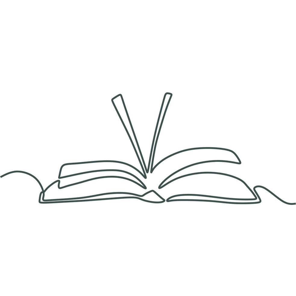 book line art drawing vector