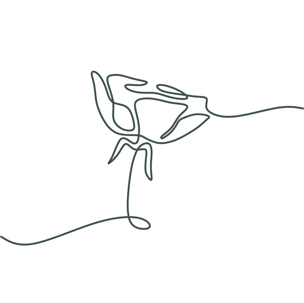 flower line art drawing vector