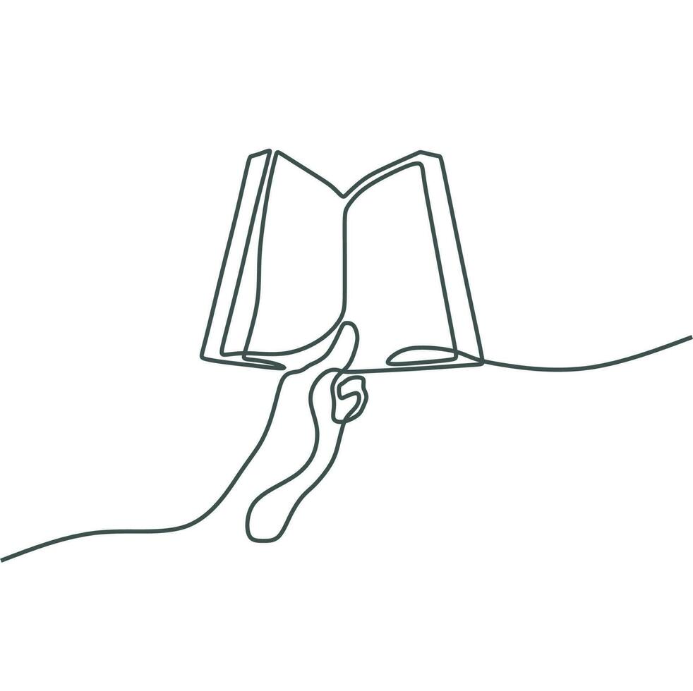 book line art drawing vector