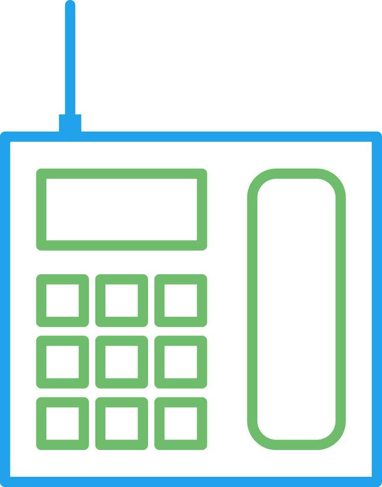 Wireless Landline Phone Vector Icon