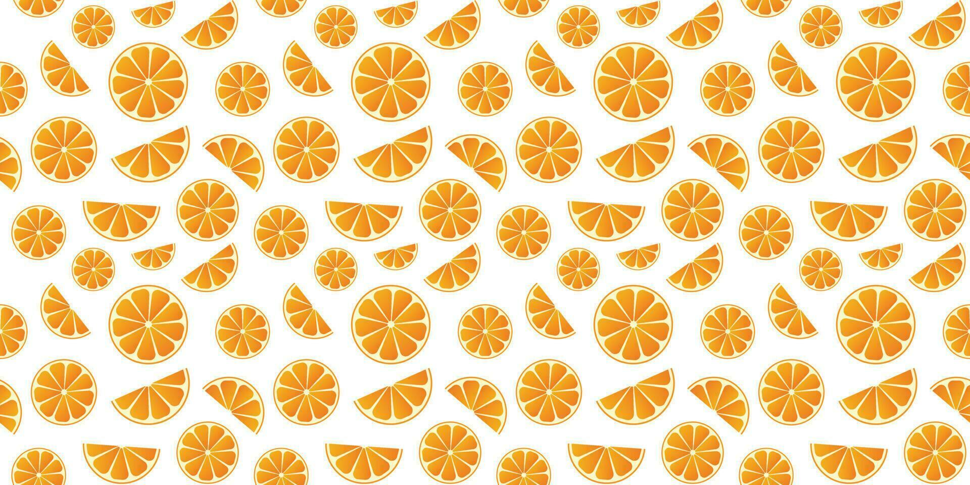 Seamless bright light pattern with oranges for fabric, drawing labels, fruit background. vector