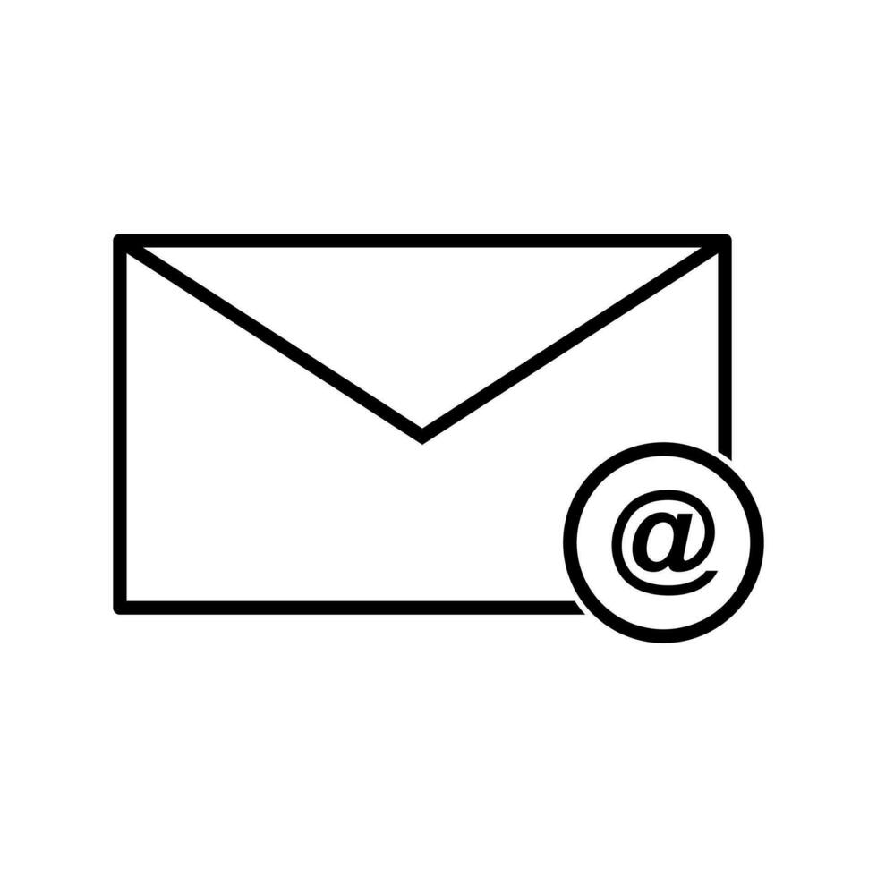 icono de vector de correo