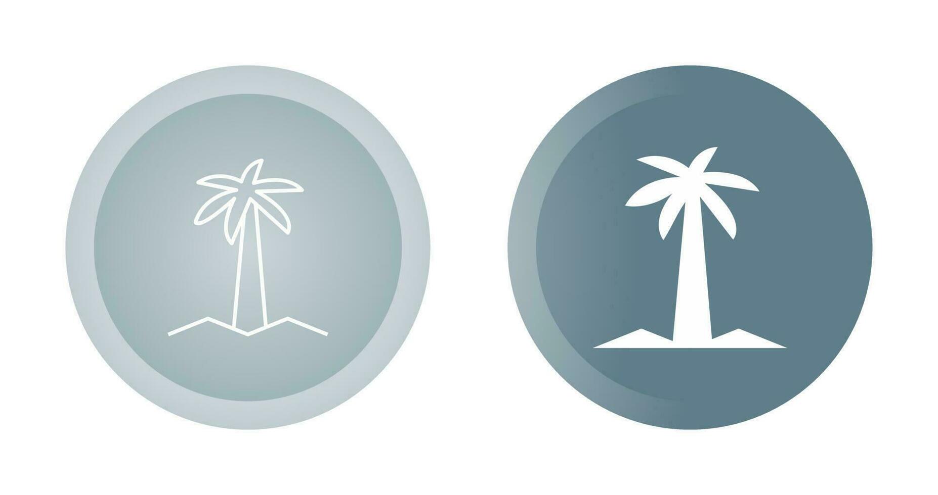 icono de vector de árbol de coco