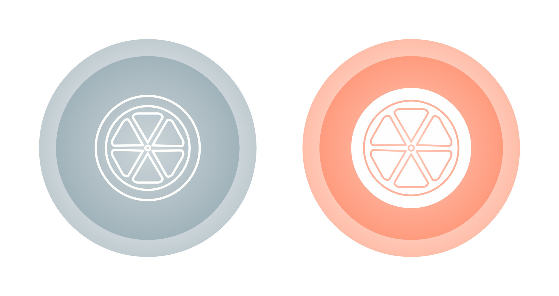 Orange slice Vector Icon 23650558 Vector Art at Vecteezy
