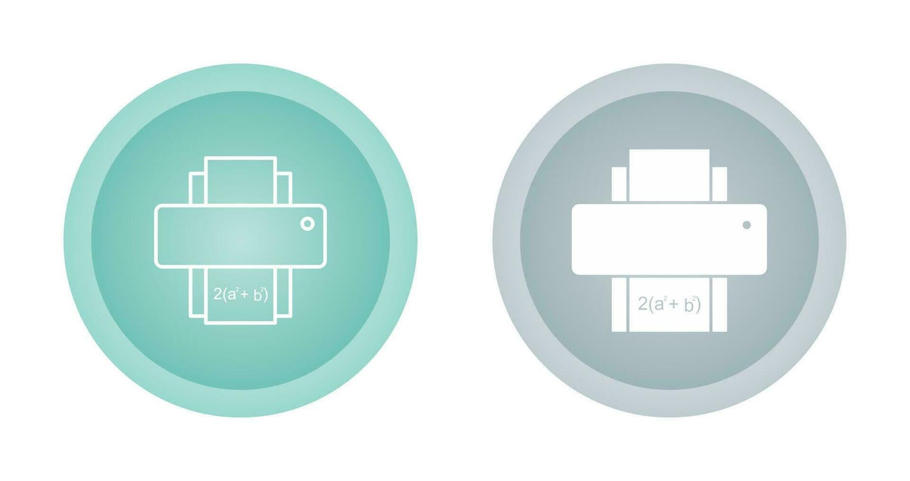 Print Math Sheet Vector Icon