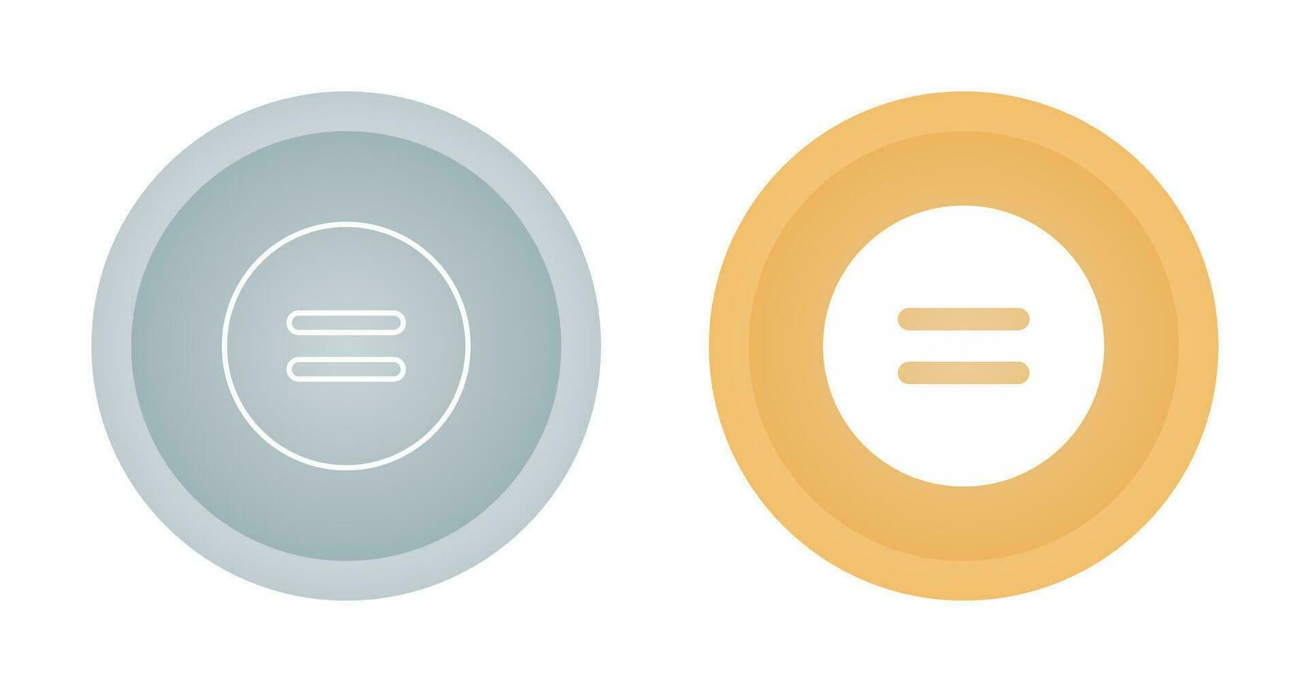Equal to Symbol Vector Icon