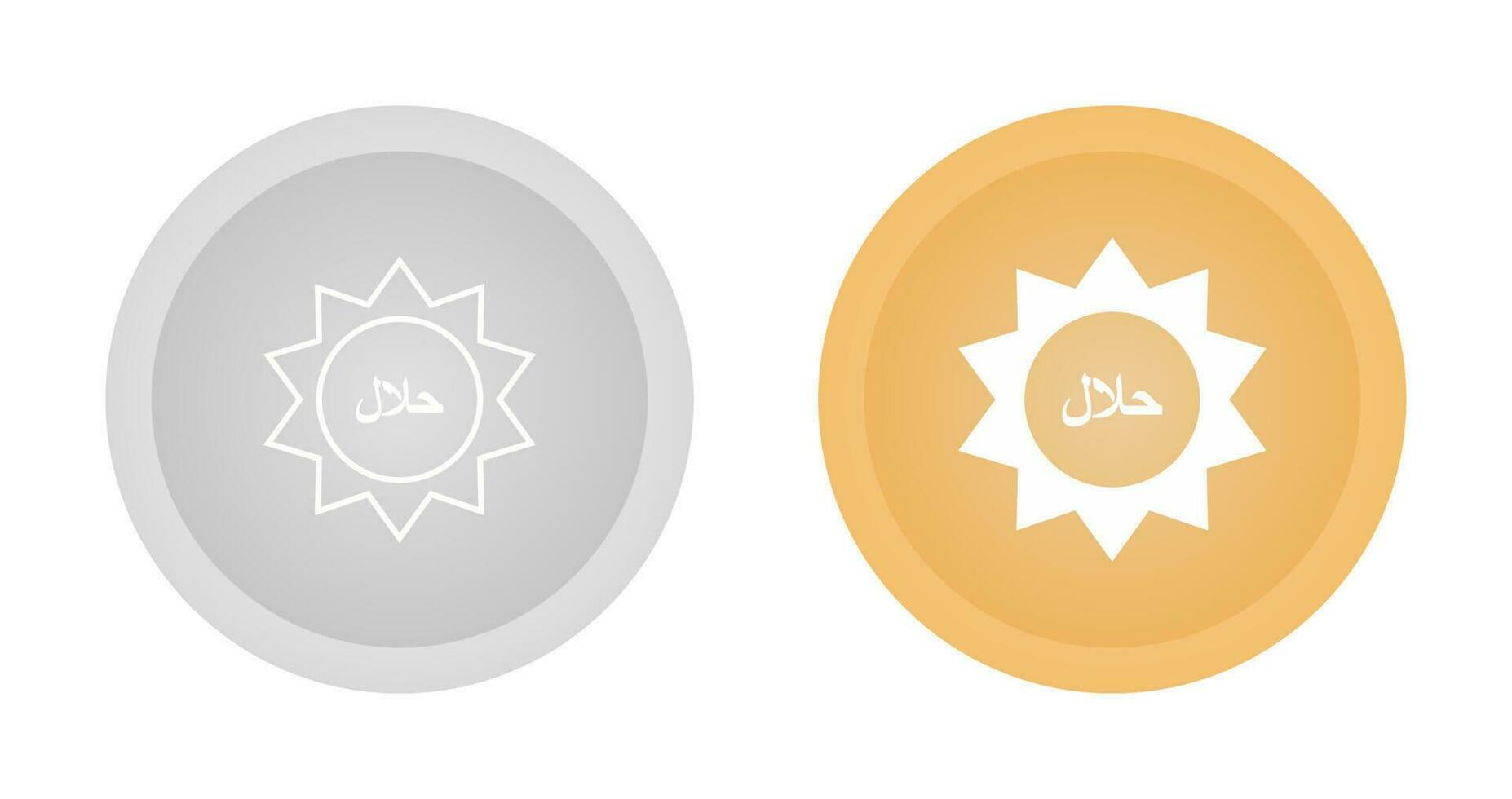 Halal Sticker Vector Icon