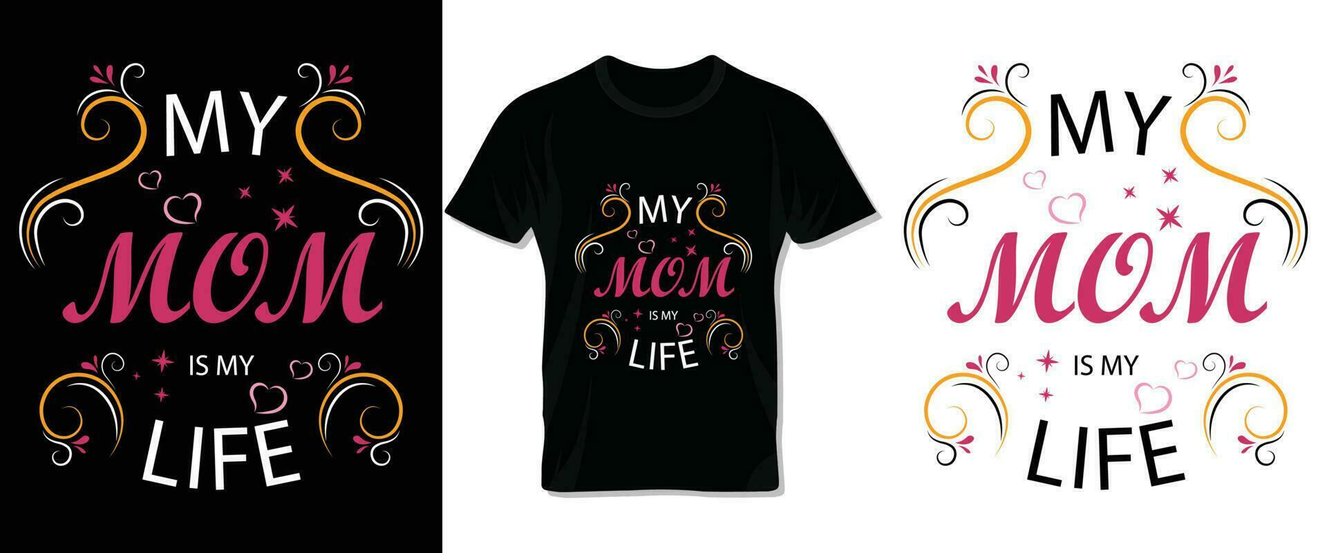 Happy Mother's day typography vector tee shirt, lettering and template design for Mom and children. Design with quote for print t-shirt, lettering, poster, label, gift, card etc.