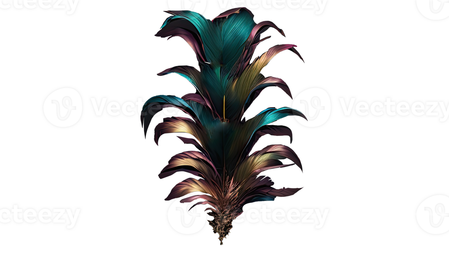Multicolor Feather Magic Trick or Stick Icon. png