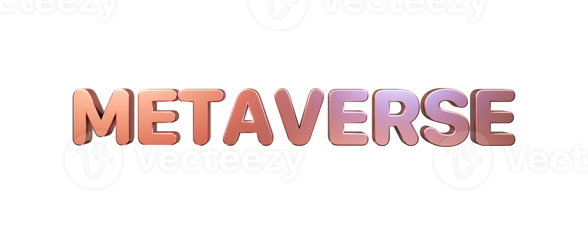 3D Render Metaverse Text Against Background. png