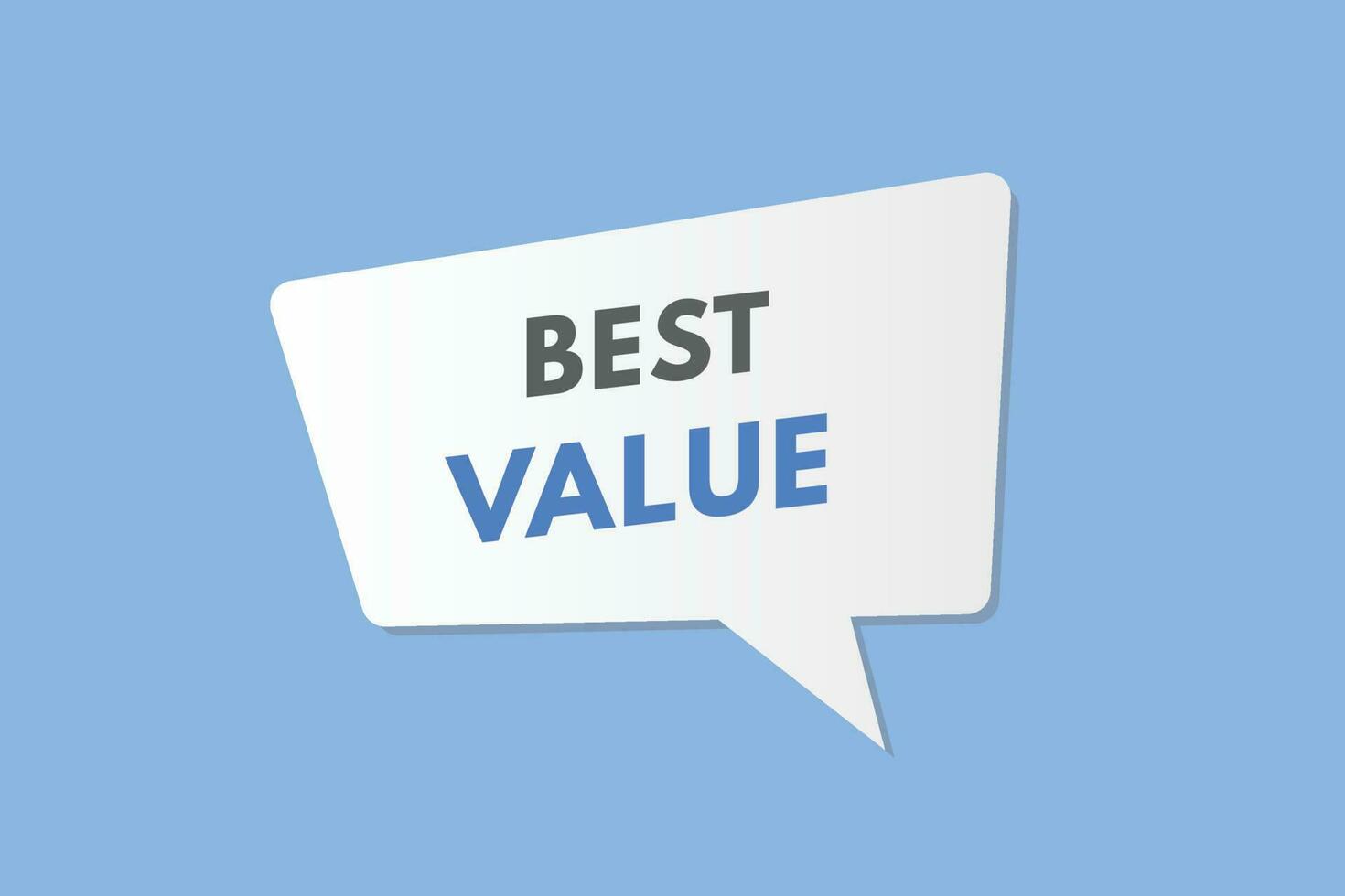 Best Value text Button. Best Value Sign Icon Label Sticker Web Buttons vector