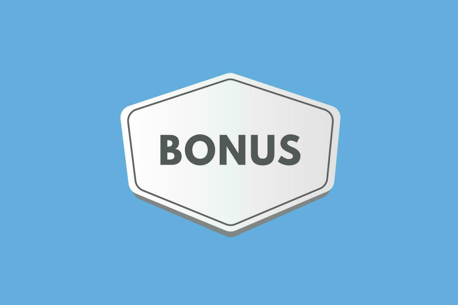 Bonus text Button. Bonus Sign Icon Label Sticker Web Buttons vector