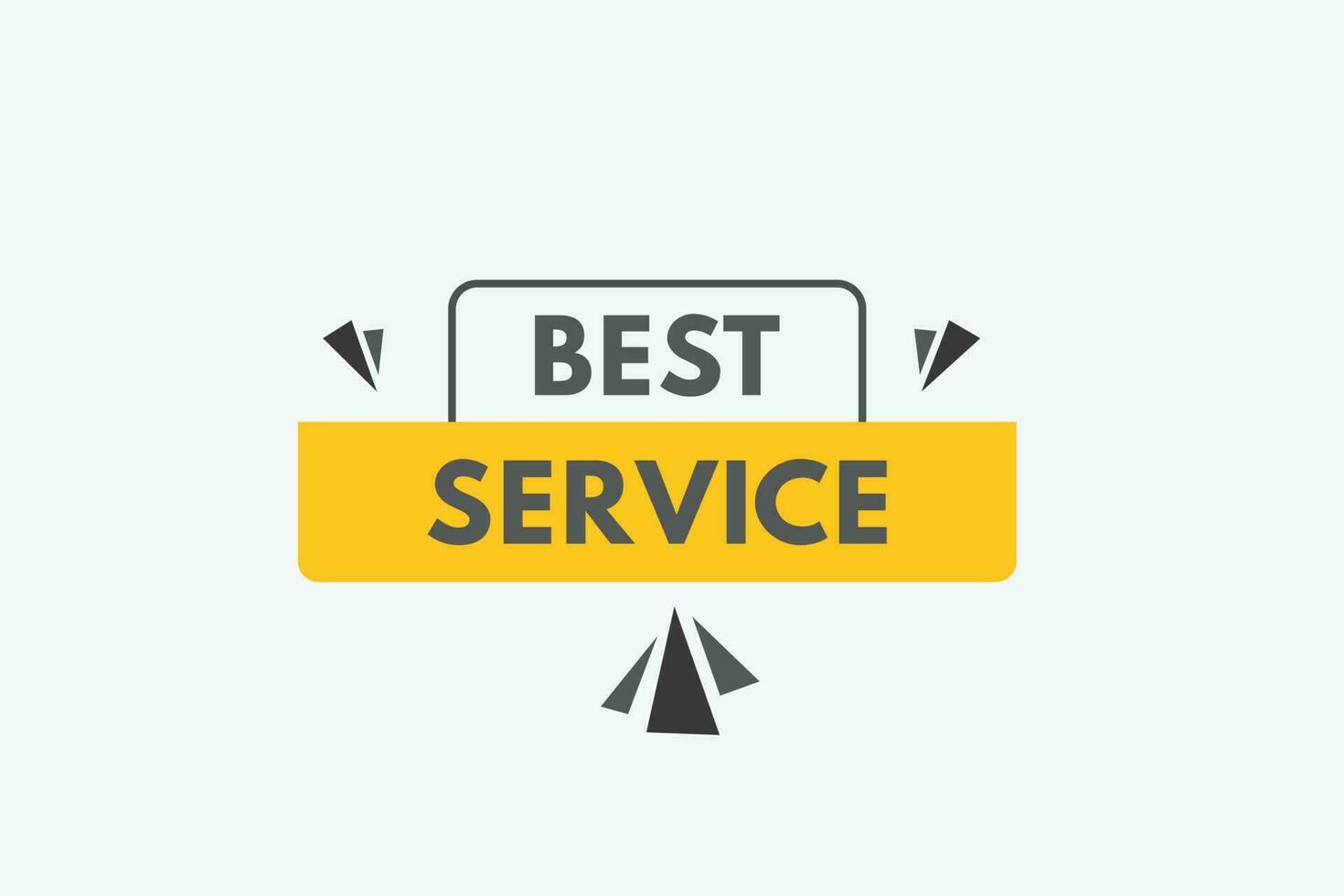 Best Service text Button. Best Service Sign Icon Label Sticker Web Buttons vector