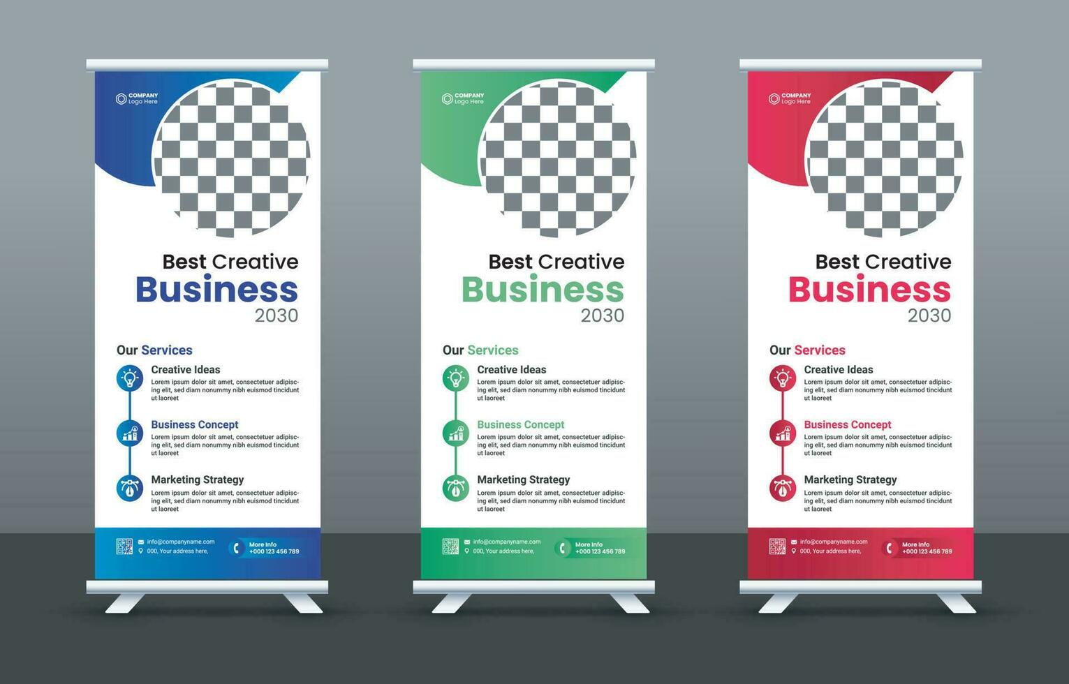 Business Rollup Stand Banner Design Template Free Vector