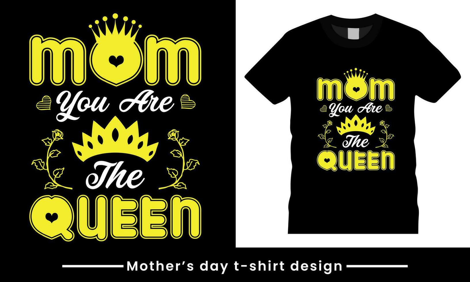Mother and love quote t-shirt and vector design template.