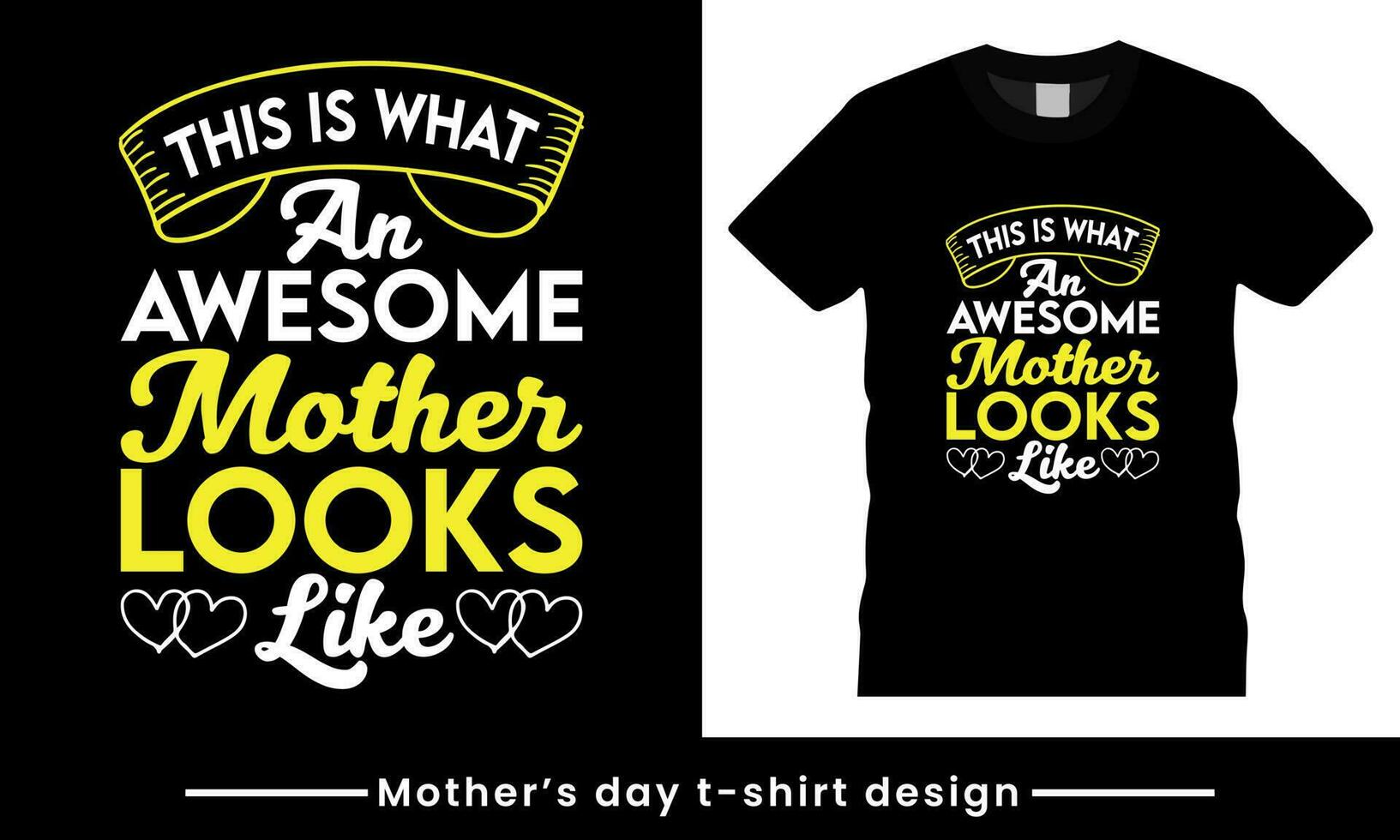 Mother's day t-shirt print with quote. vector