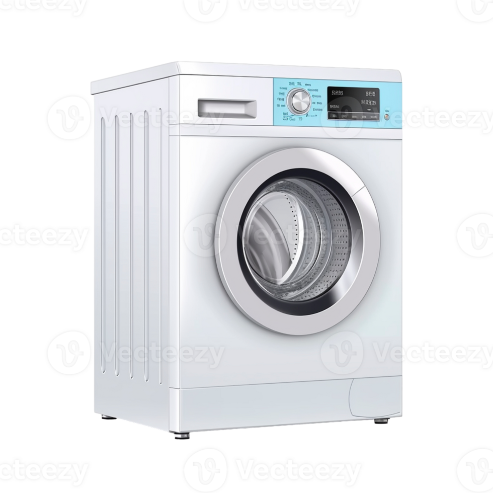 Washing machine icon on transparent background, created with png