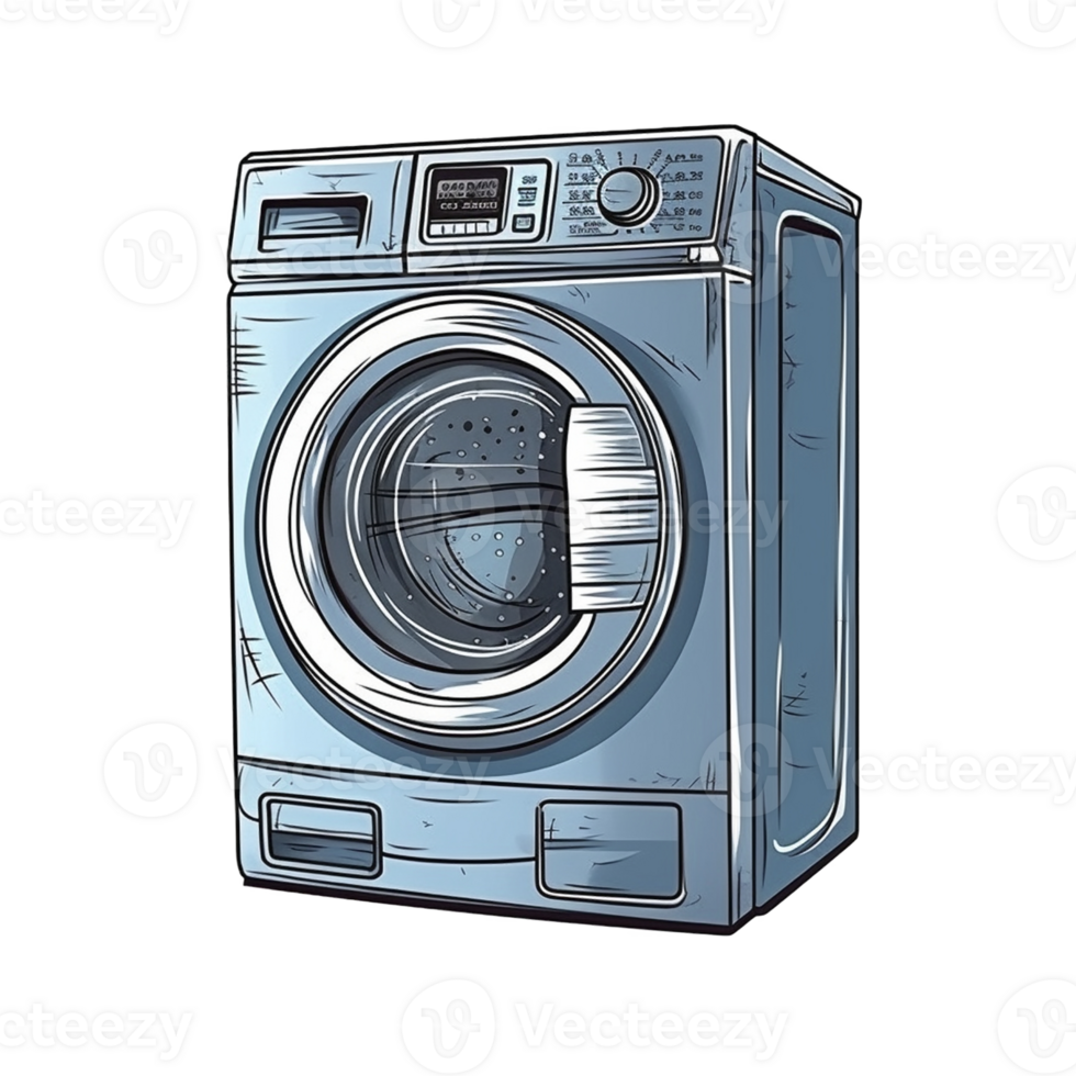 Washing machine icon on transparent background, created with 23651837 PNG