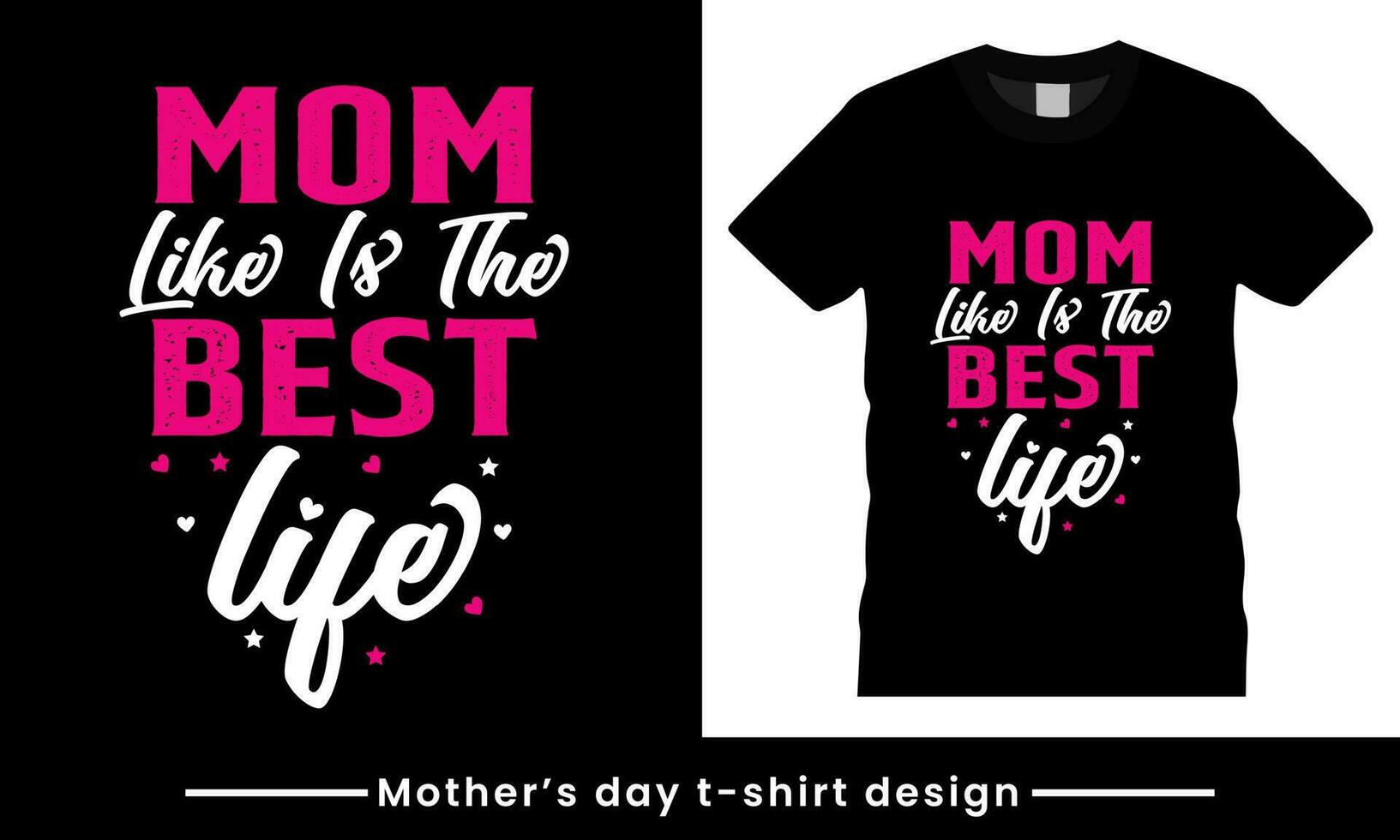 Mother's day t-shirt print with quote. vector