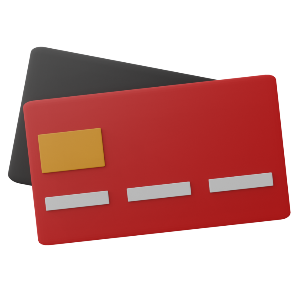 3D Credit Card Illustration png