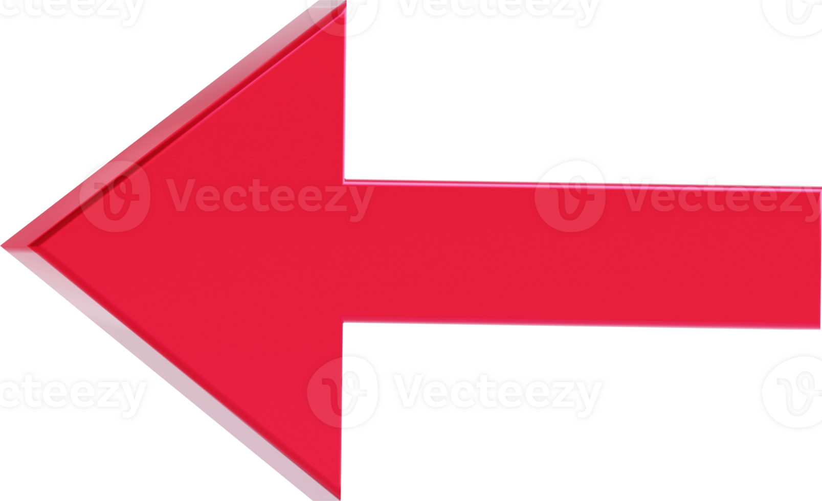 Arrow 3d icon isolated. png