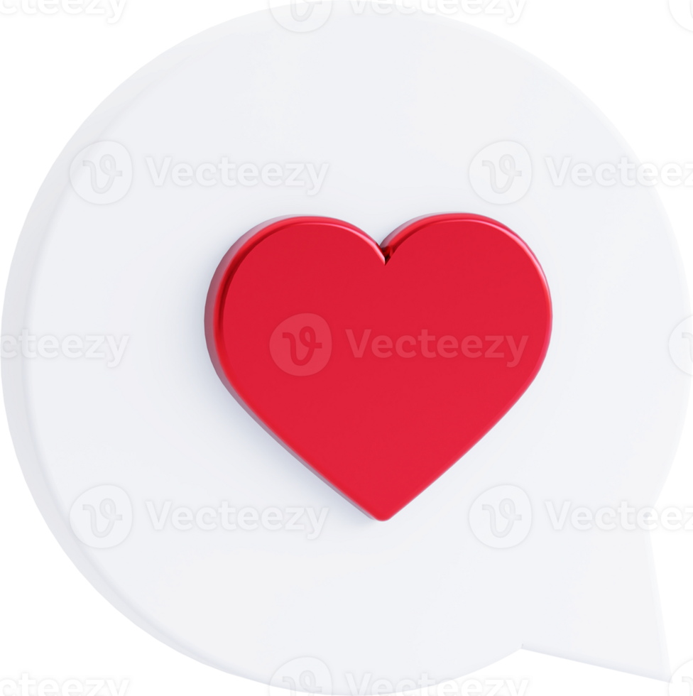 heart like icon, love post social media notifications isolated. png