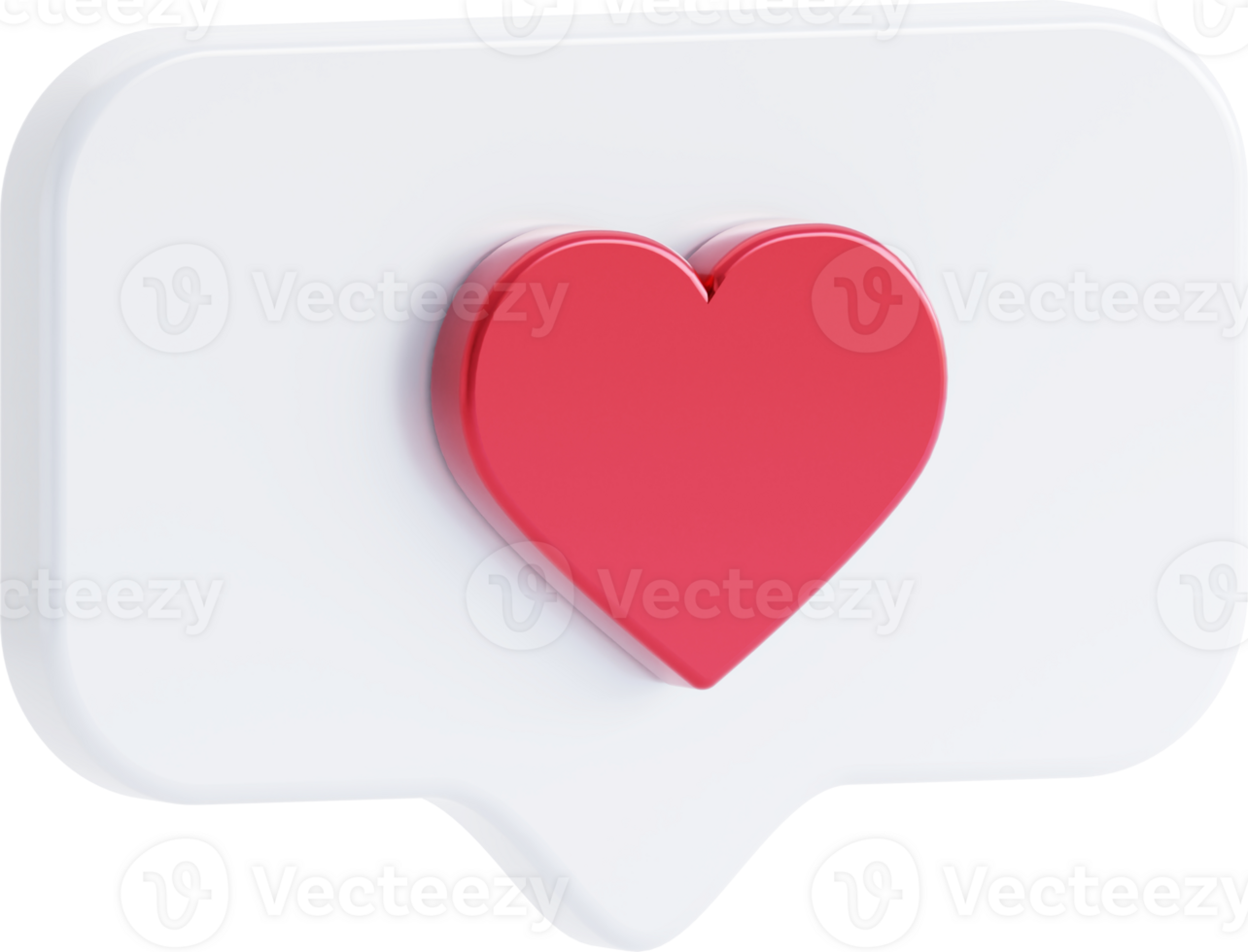 heart like icon, love post social media notifications isolated. png