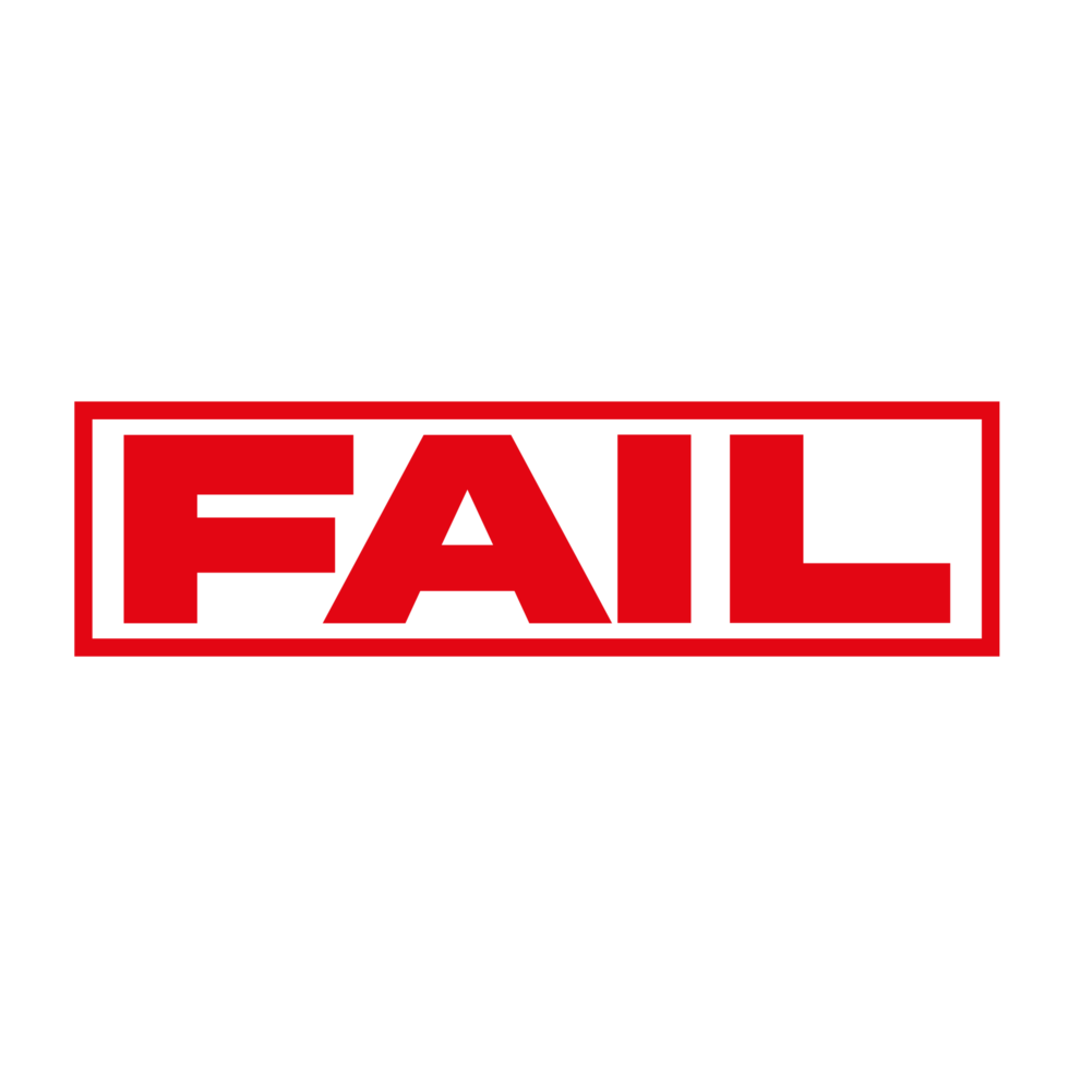 Fail Red Stamp on a Transparent Background 23652088 PNG