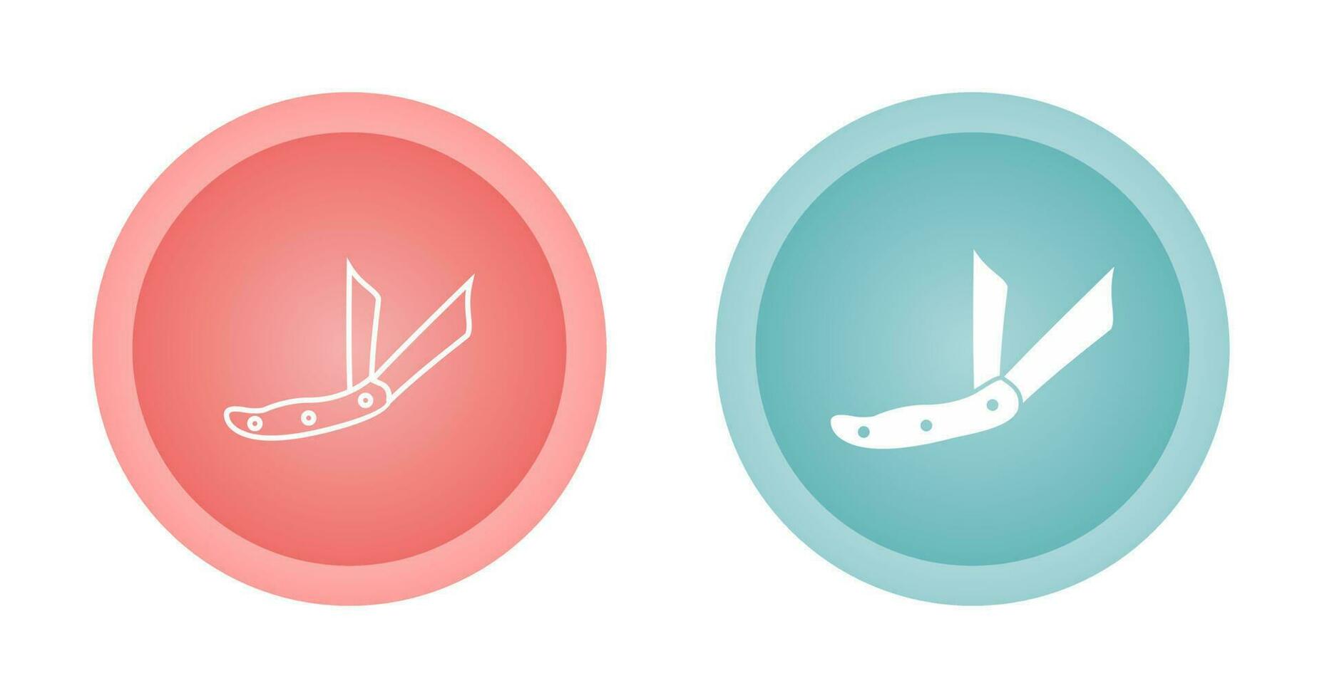 Ranger Pocket Knife Vector Icon