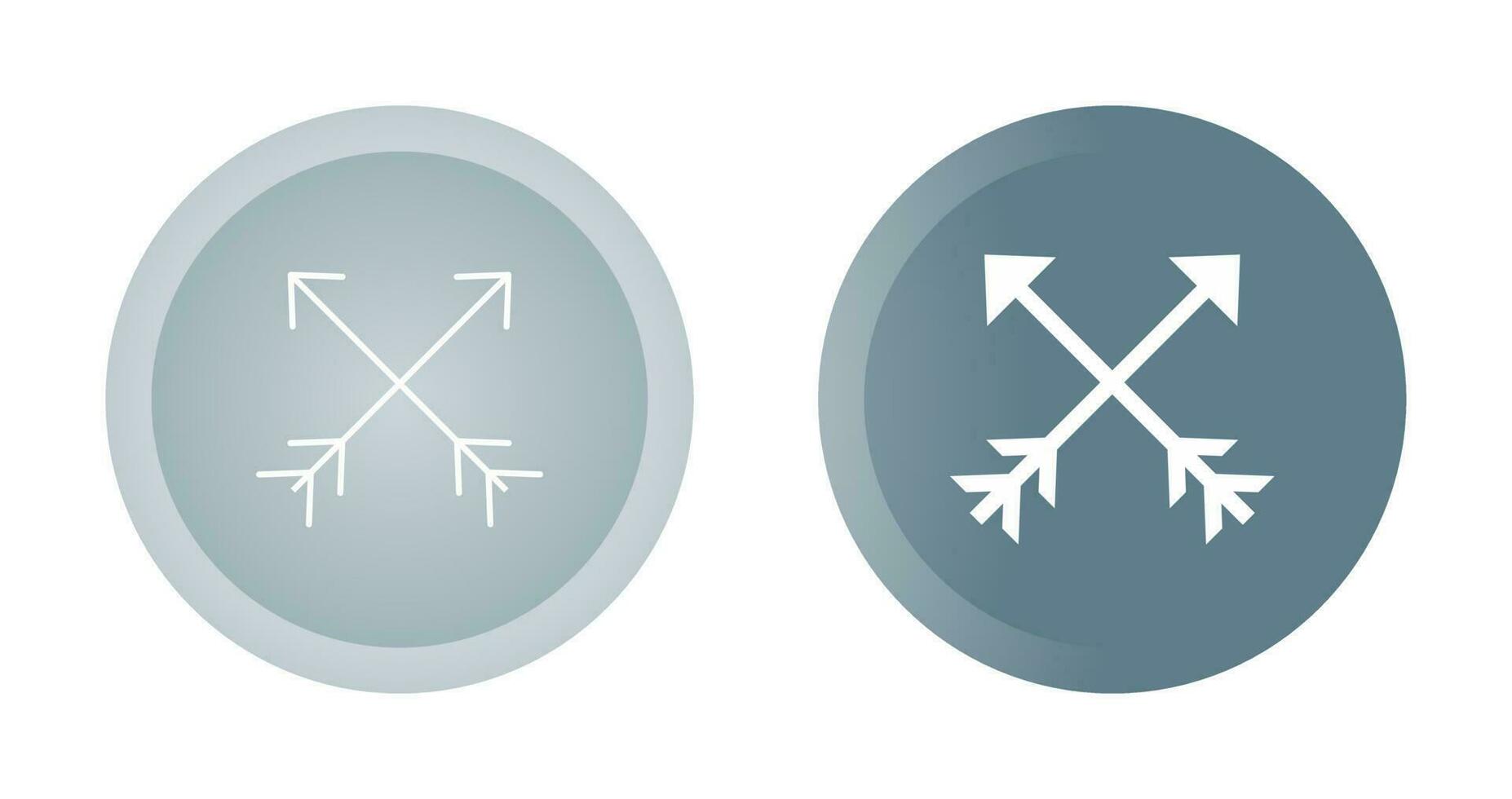 icono de vector de dos flechas