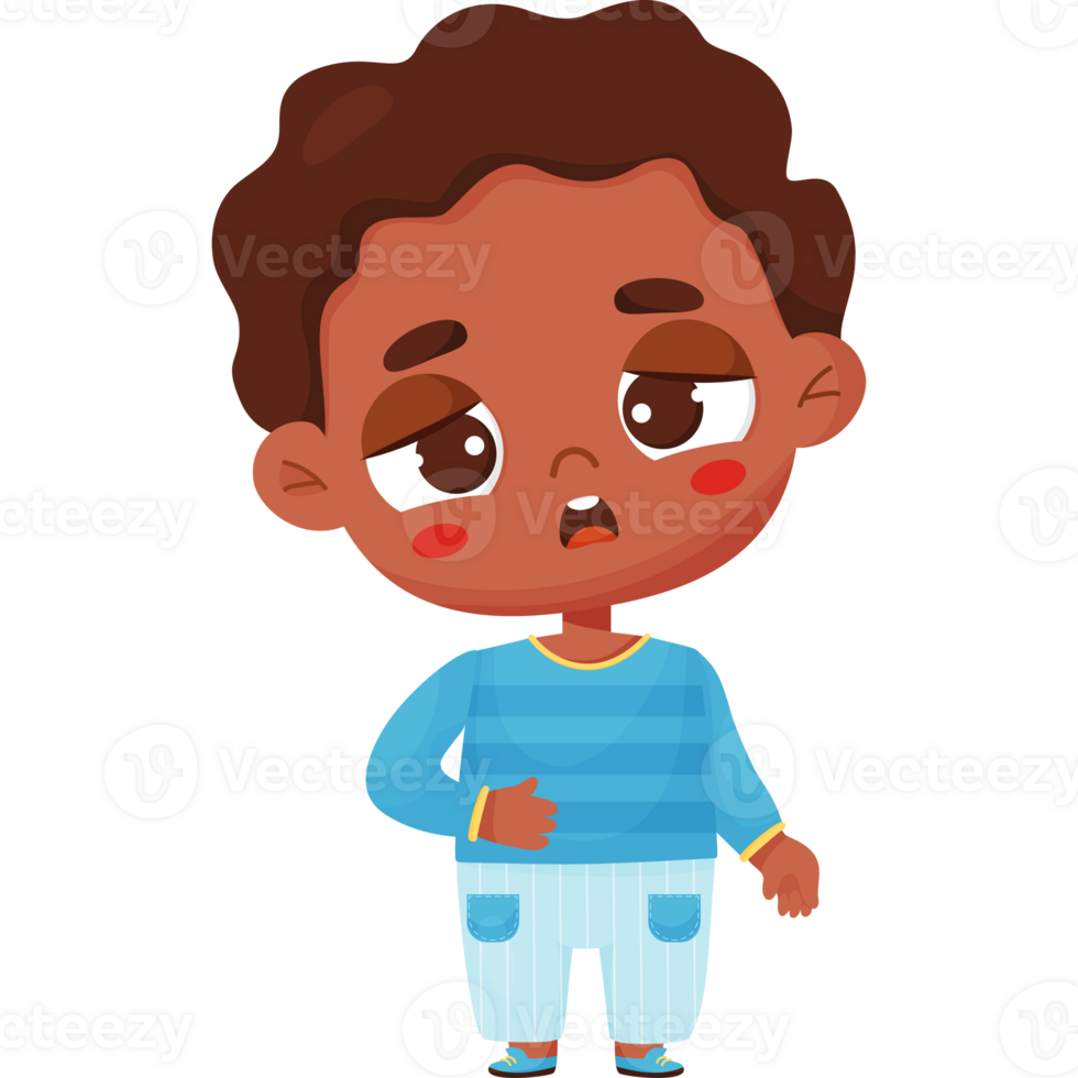 sick black ethnic boy png